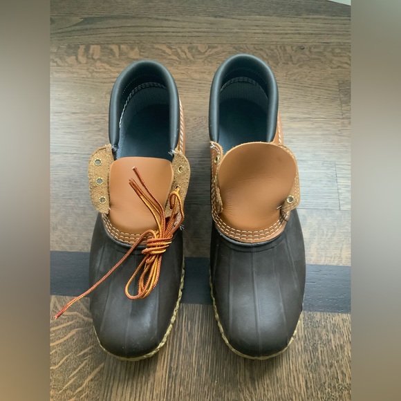 L.L. BEAN Men’s Bean Boots Gumshoes Tan Brown MEN’S size 14 BRAND NEW - Picture 9 of 14